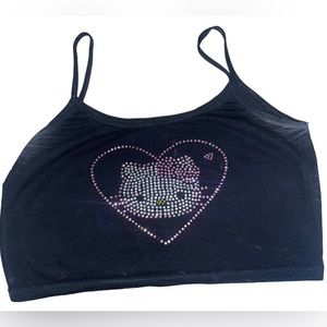 Hello Kitty dazzled Crop Top Size Small
